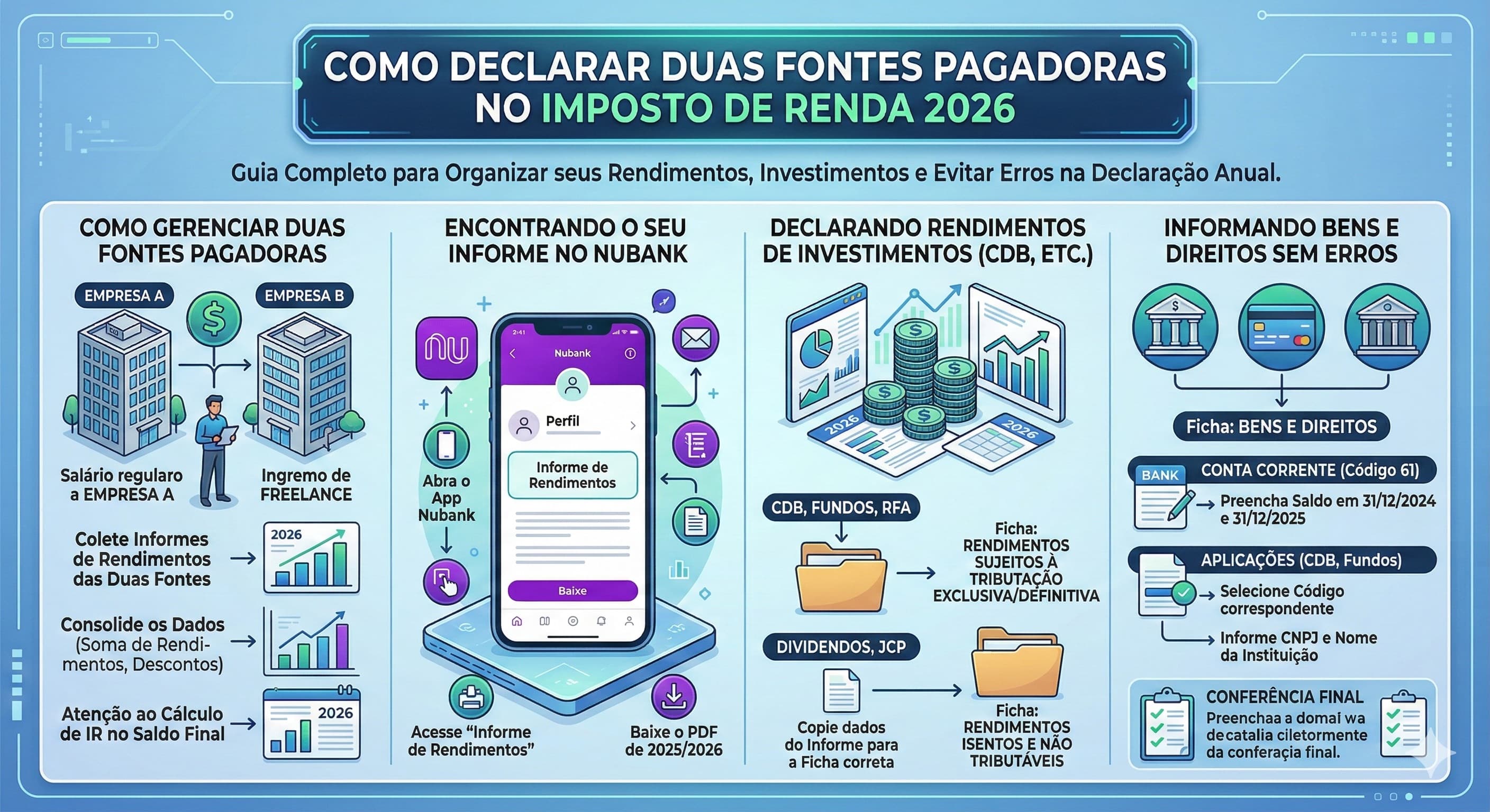 Como Usar o Informe de Rendimentos Nubank no IRPF 2026